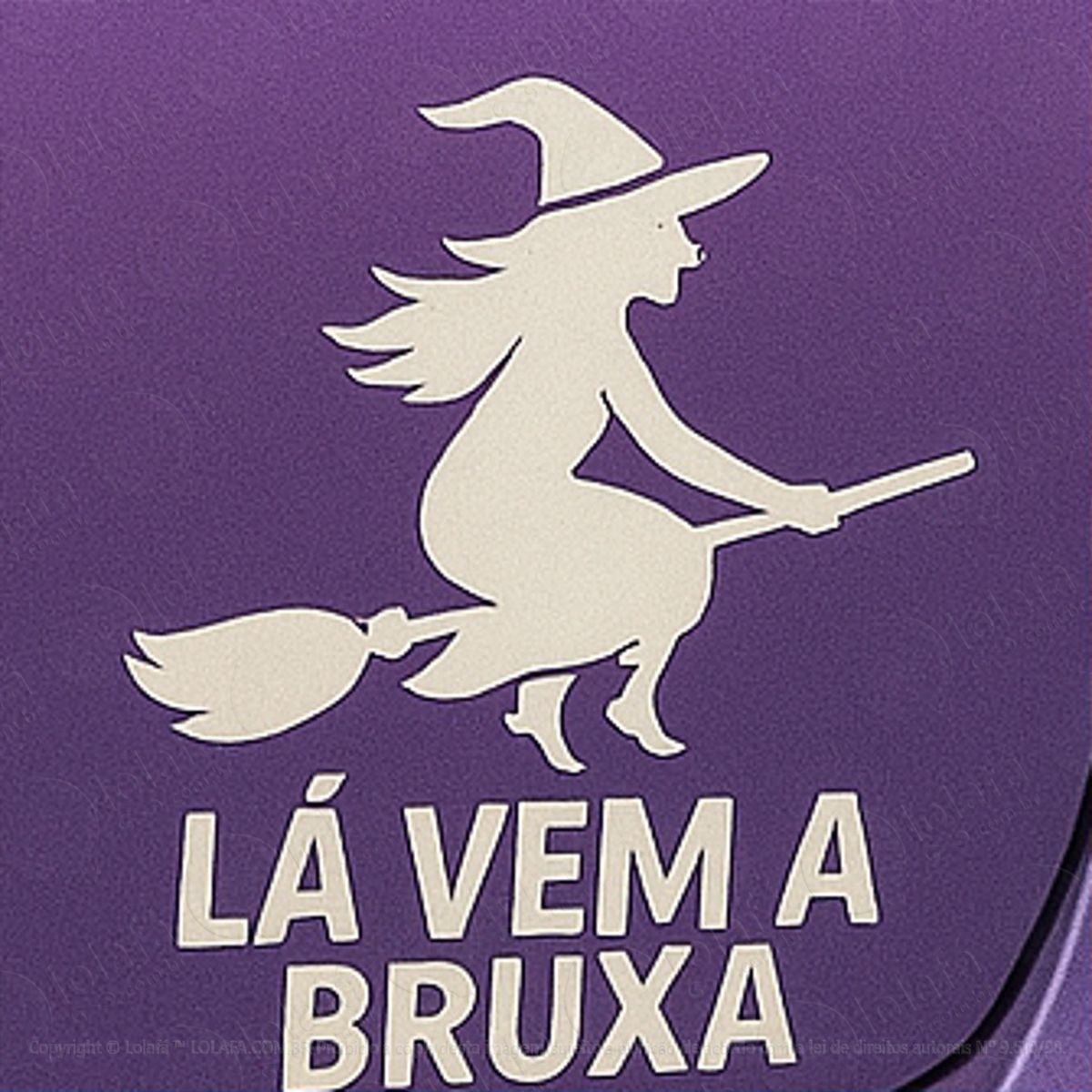 lá vem a bruxa adesivos para carro mod:309
