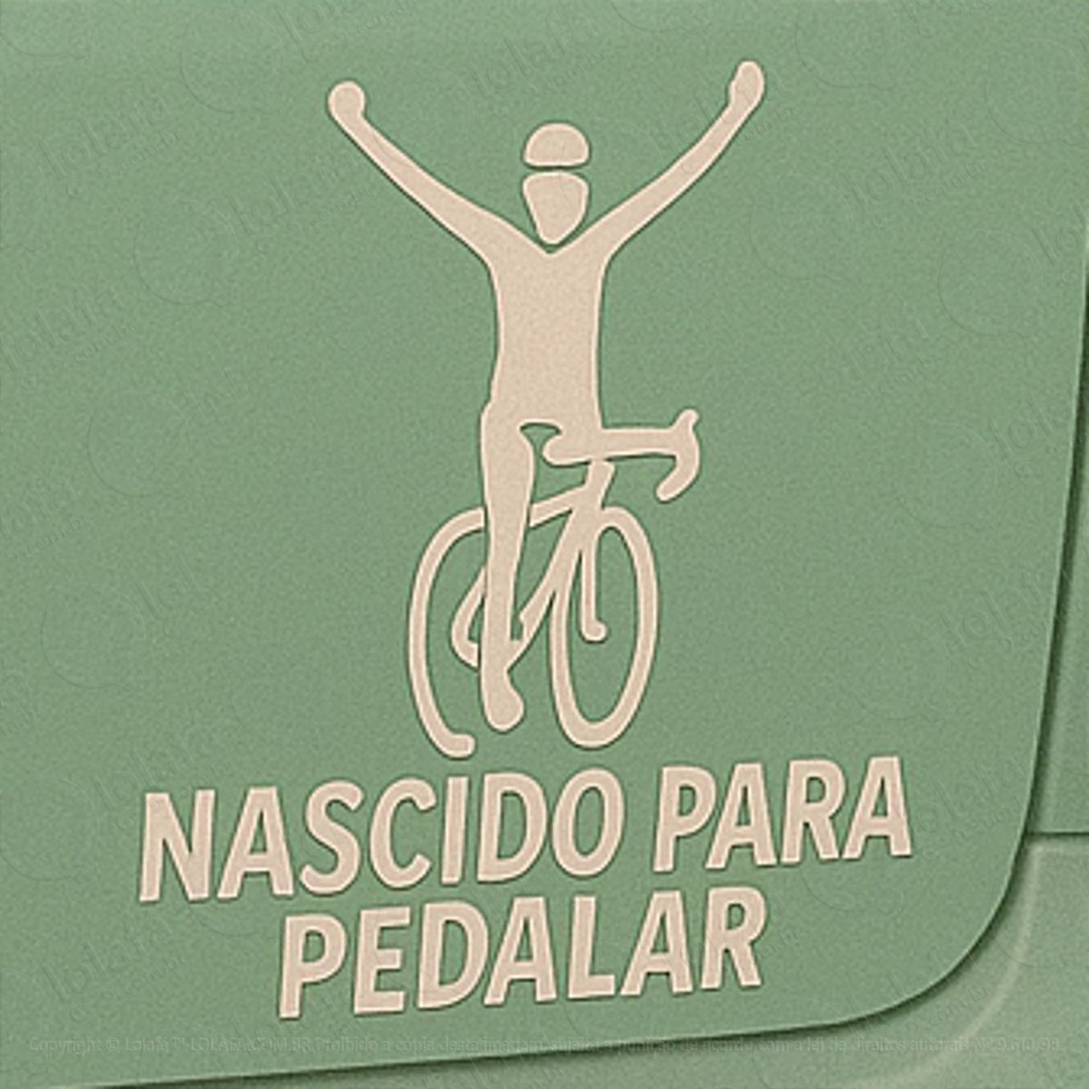 nascido para pedalar bike bicileta ciclismo adesivos para carro mod:311
