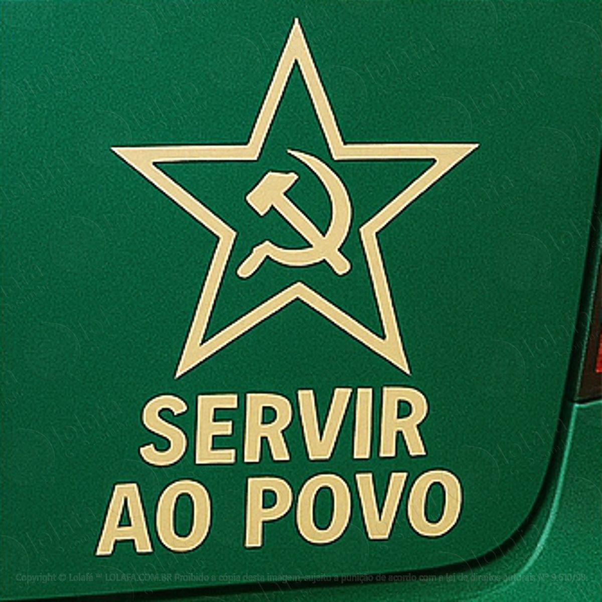 servir ao povo socialismo adesivos para carro mod:312