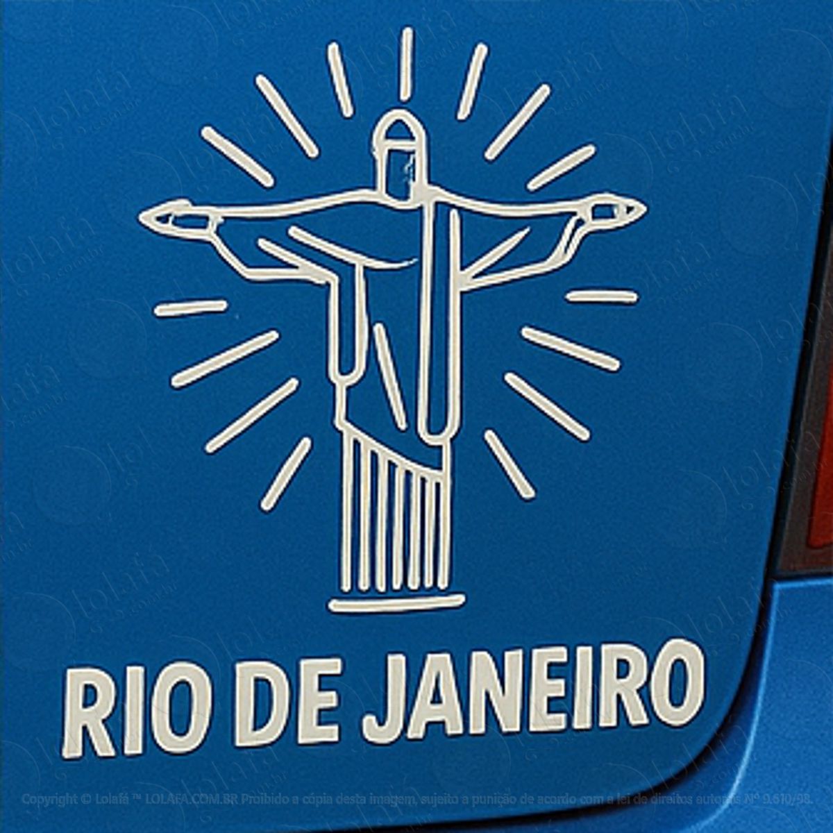 cristo redentor rio de janeiro adesivos para carro mod:318