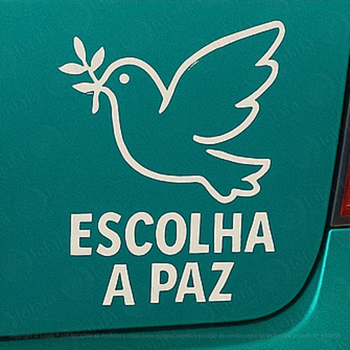 escolha a paz adesivos para carro mod:327