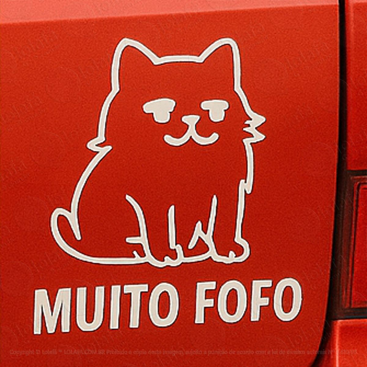 gato muito fofo adesivos para carro mod:329