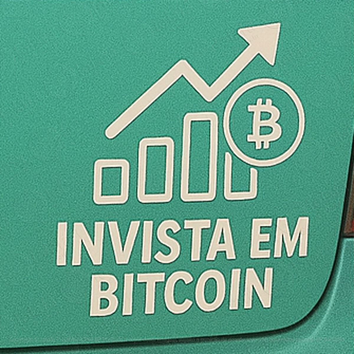 invista em bitcoin adesivos para carro mod:345