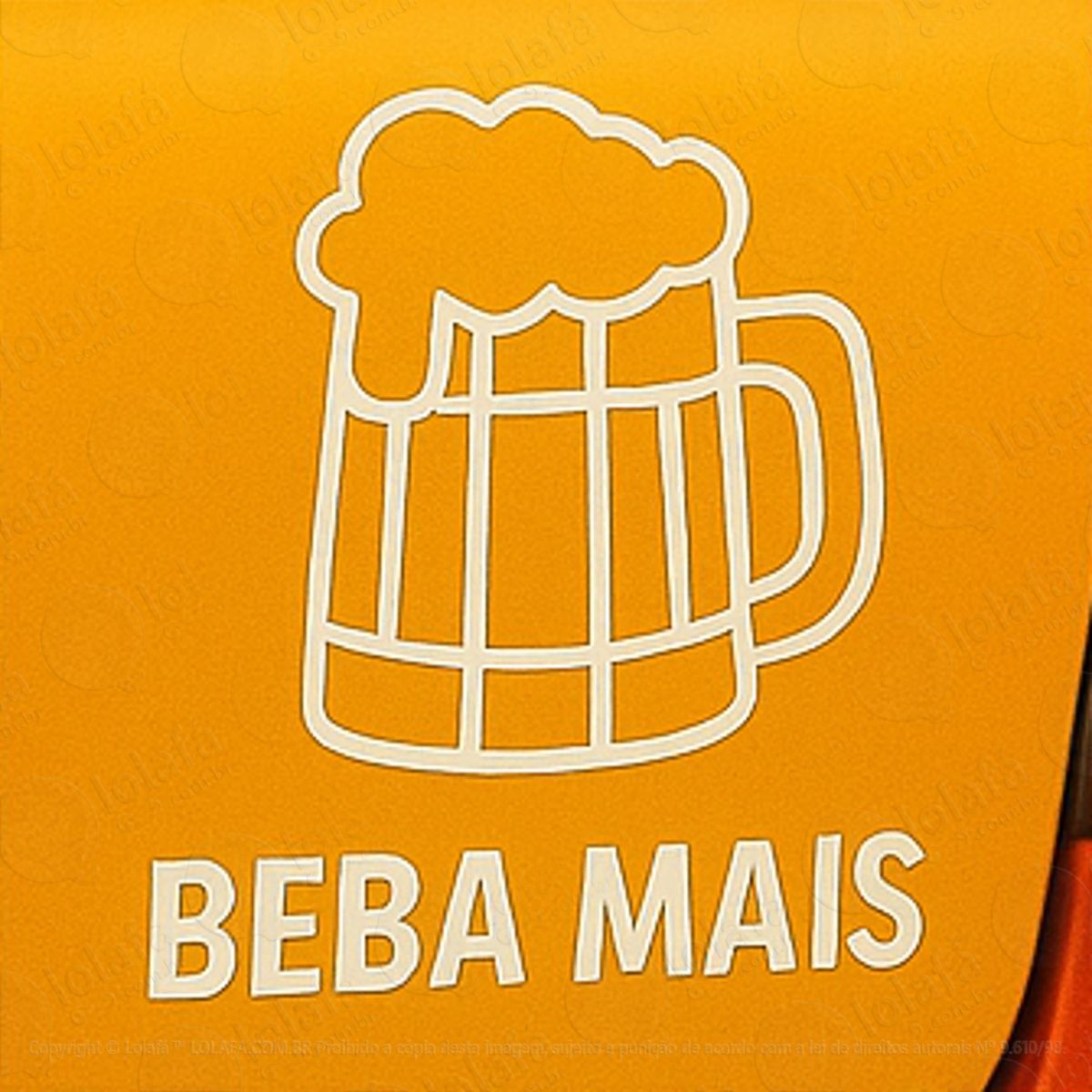 cerveja chopp beba mais adesivos para carro mod:347