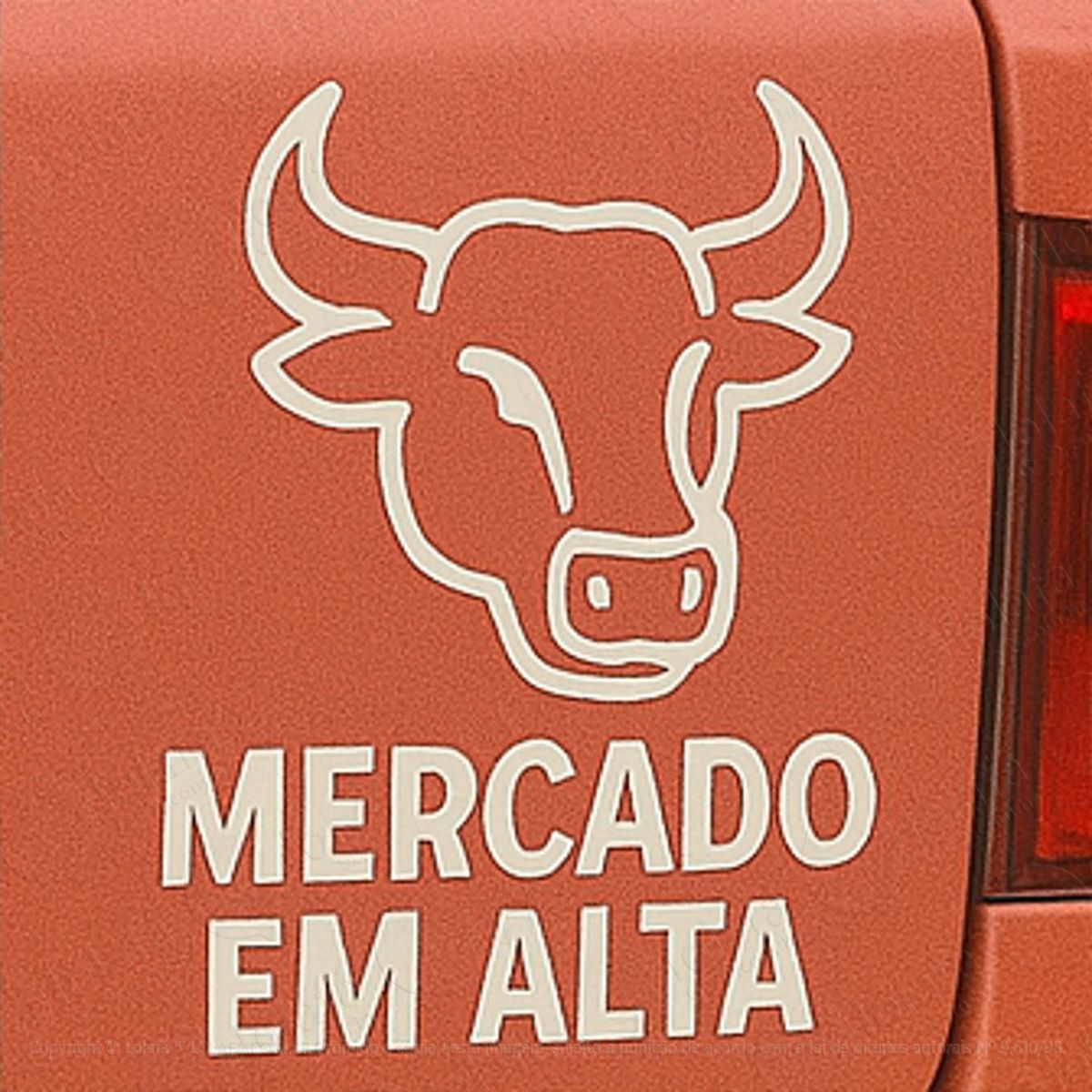 mercado em alta bull market adesivos para carro mod:349