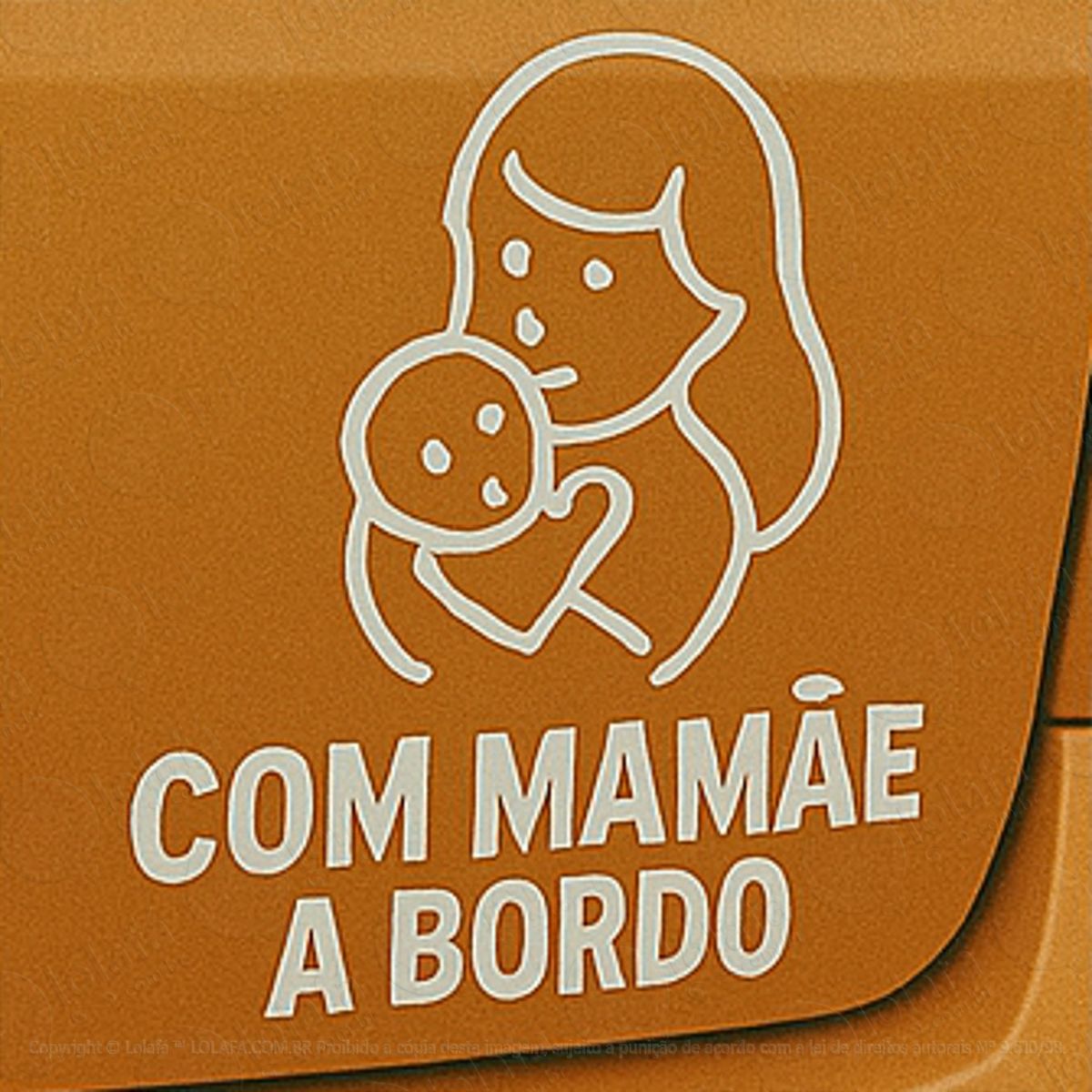 com mamãe a bordo bebê a bordo adesivos para carro mod:352