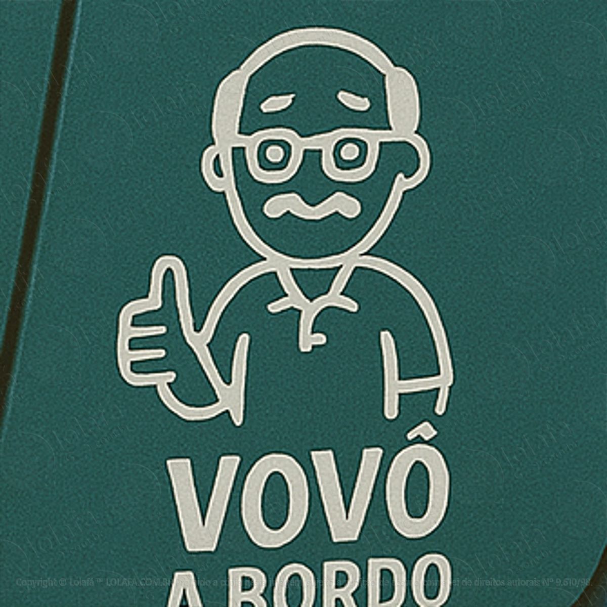 vovô a bordo adesivos para carro mod:357