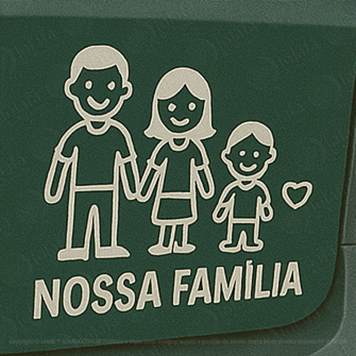 nossa família feliz adesivos para carro mod:358