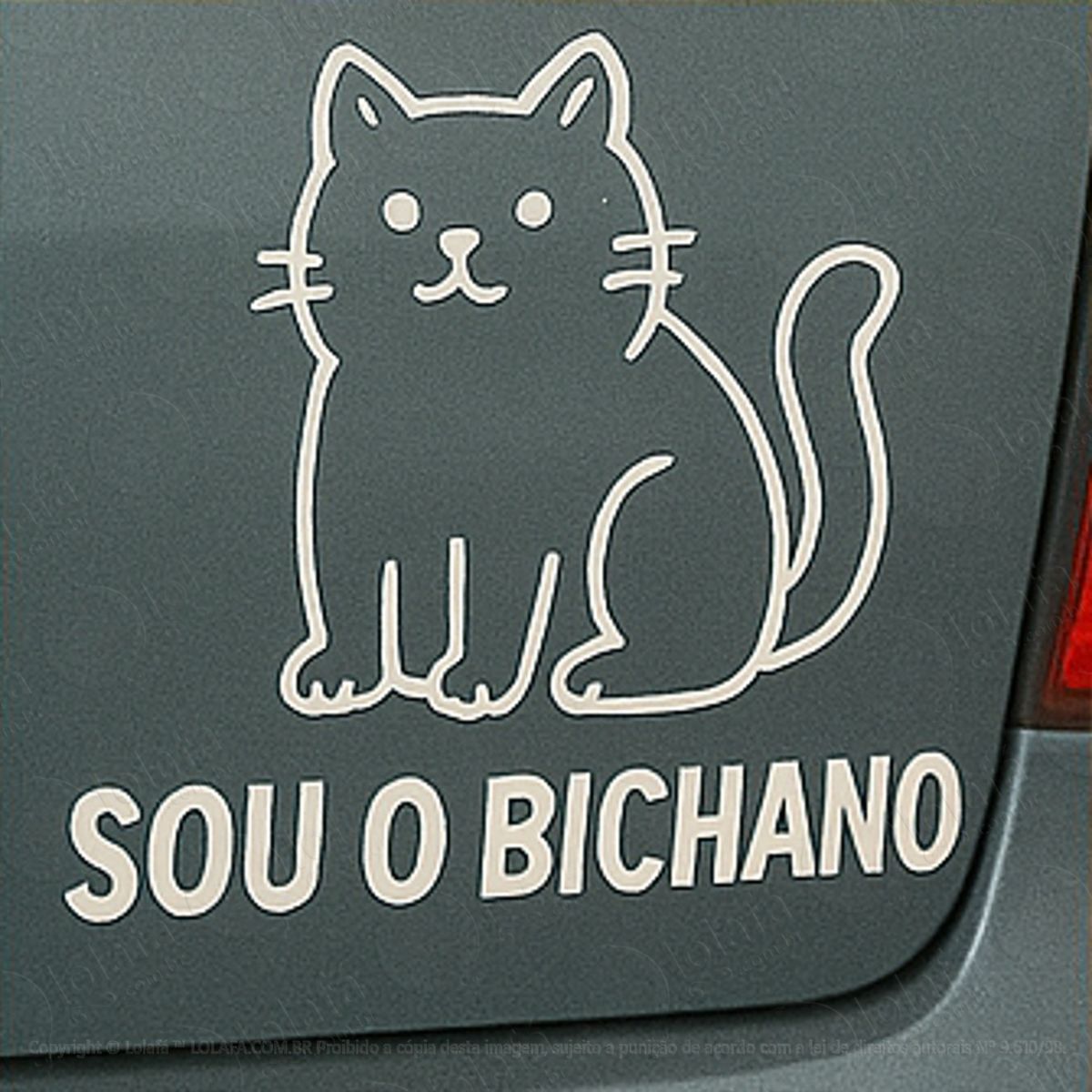 gato sou bichano adesivos para carro mod:367