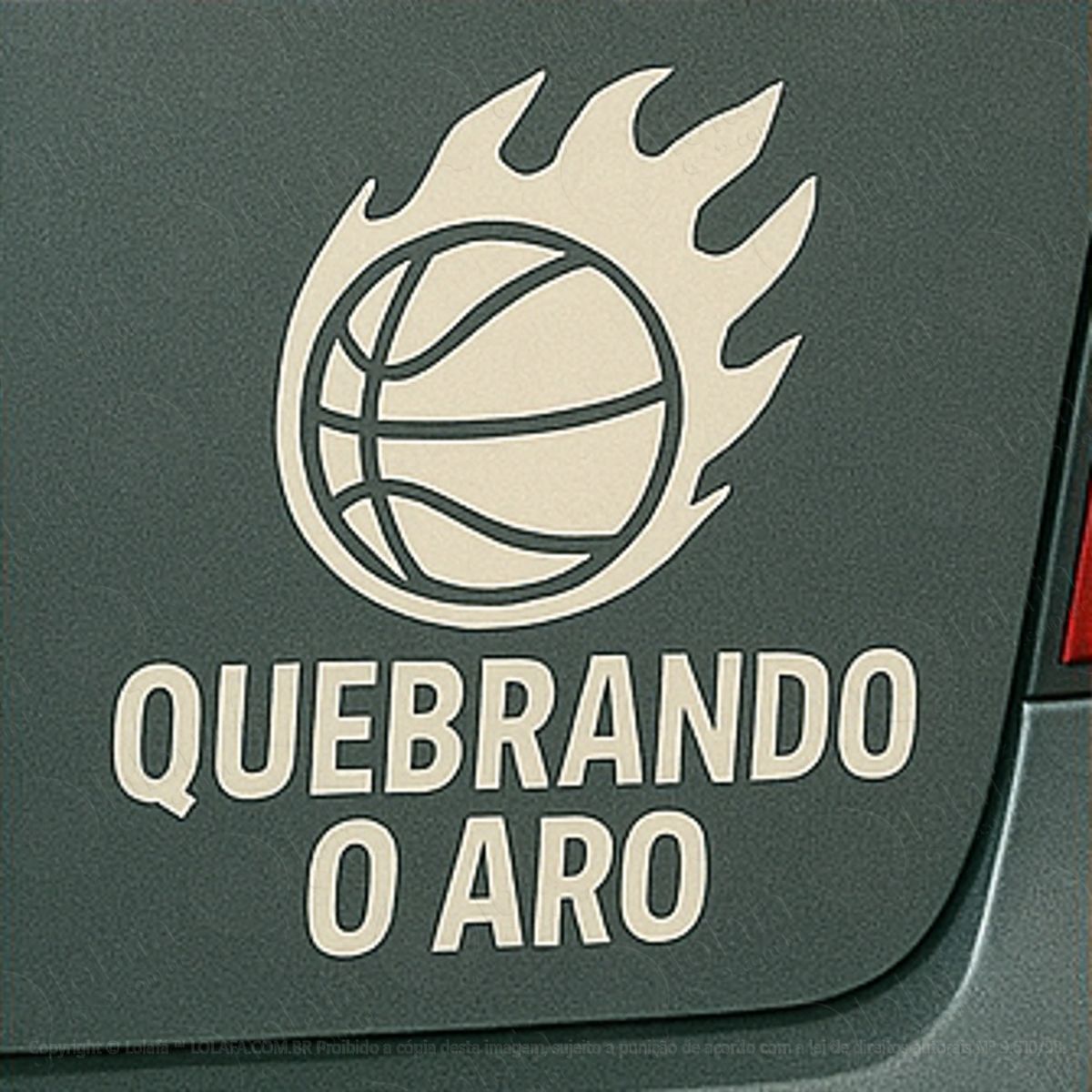 quebrando o aro basquete adesivos para carro mod:369