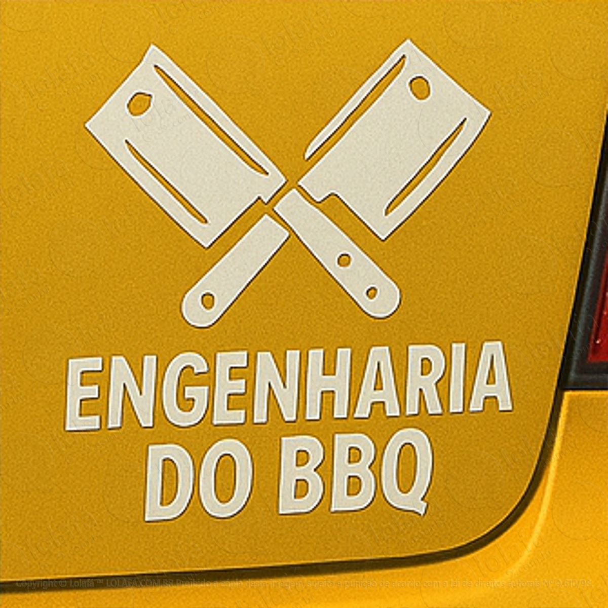 engenharia do bbq churrasco adesivos para carro mod:373