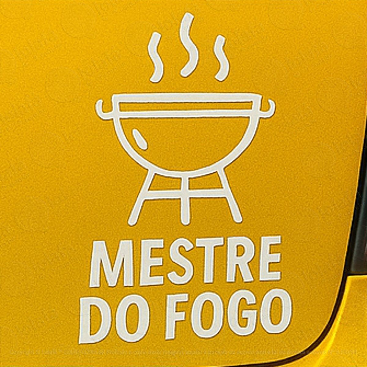 mestre de fogo churrasco adesivos para carro mod:378