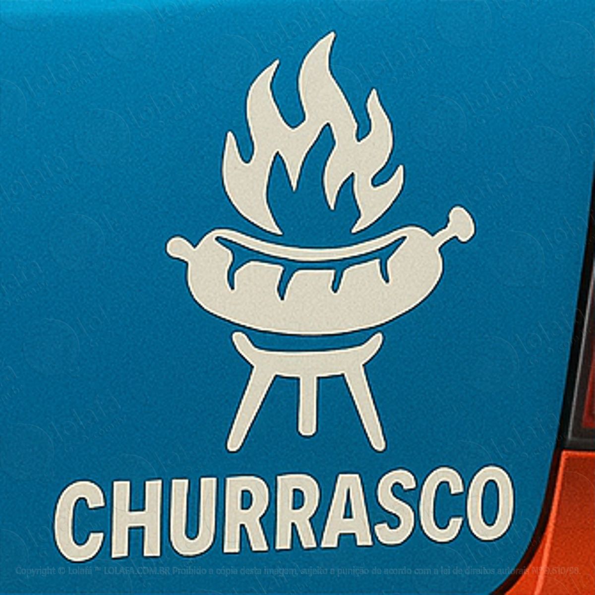 churrasco adesivos para carro mod:380