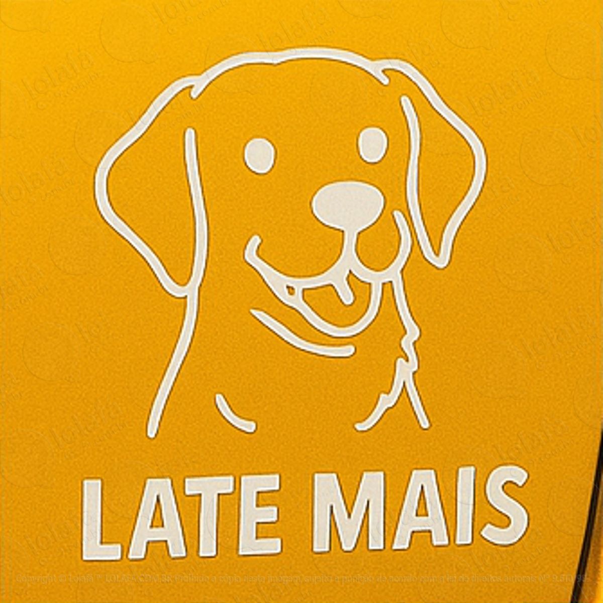 late mais cachorro dog adesivos para carro mod:384