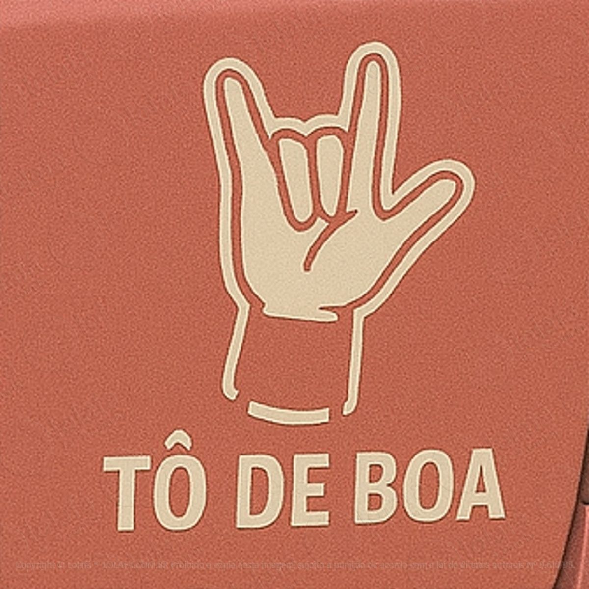 tô de boa mãozinha rock adesivos para carro mod:386