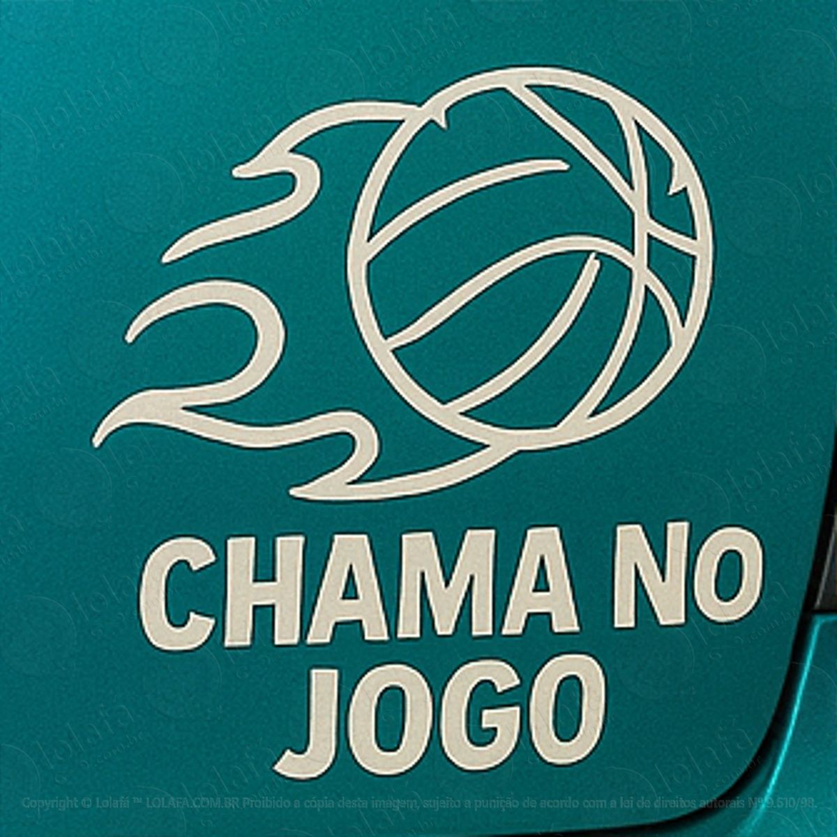 chama no jogo voleibol adesivos para carro mod:391