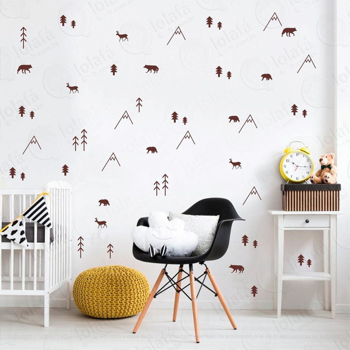floresta adesivos para quarto de bebê mod:211