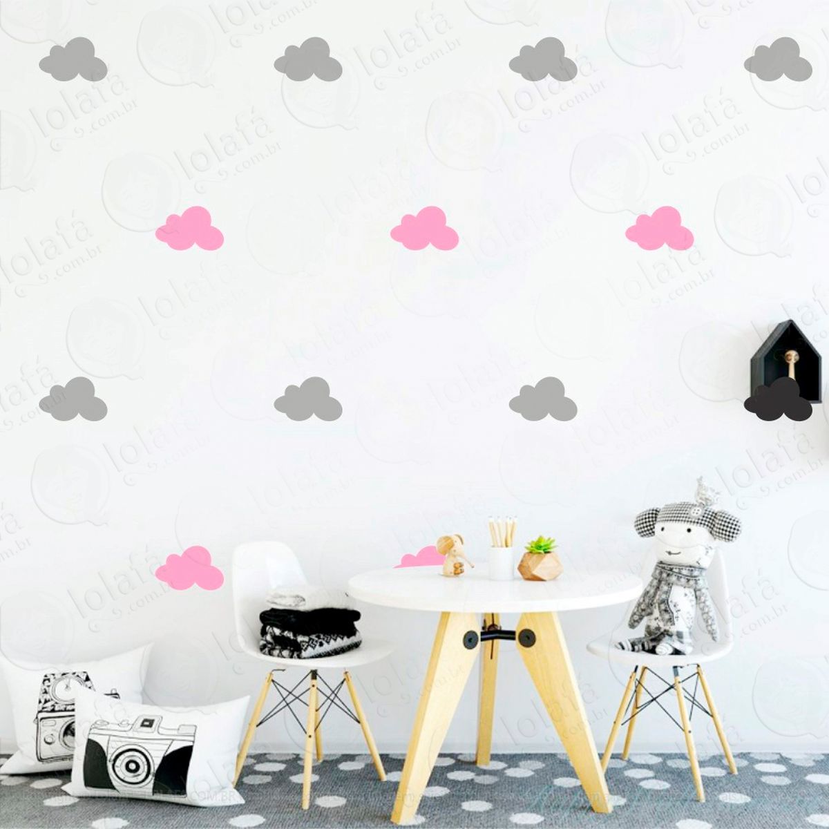 nuvens adesivos para quarto de bebê mod:515