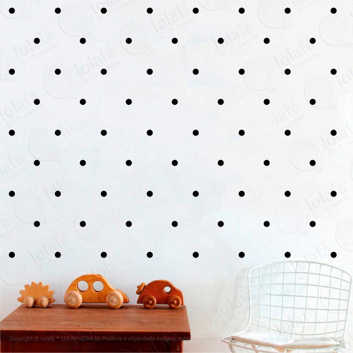bolinhas adesivos para quarto de bebê mod:902
