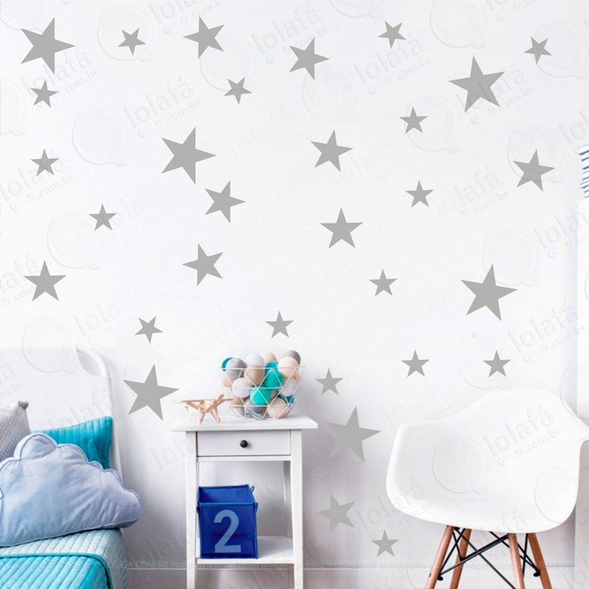 estrelas adesivos para quarto de bebê mod:912