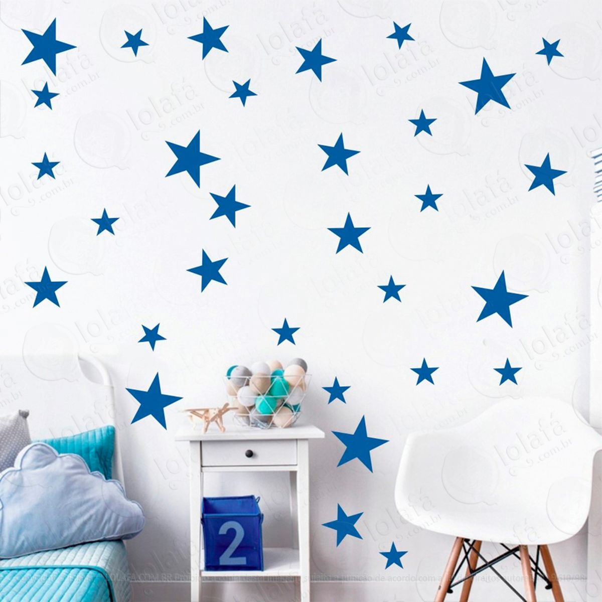 estrelas adesivos para quarto de bebê mod:915