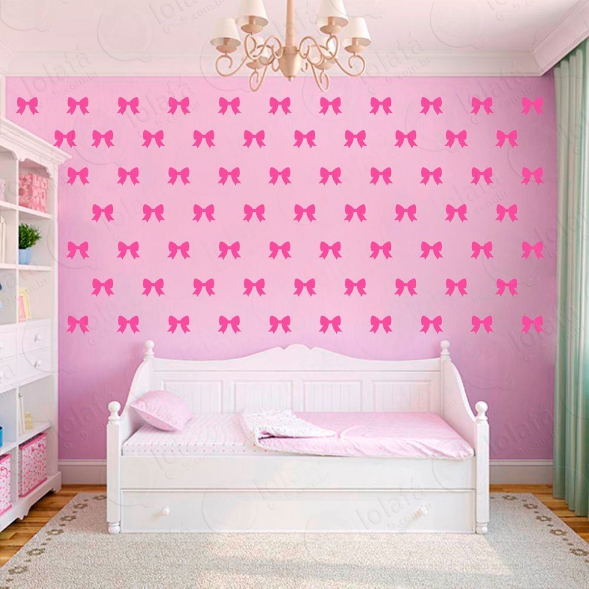 laços adesivos para quarto de bebê mod:1003