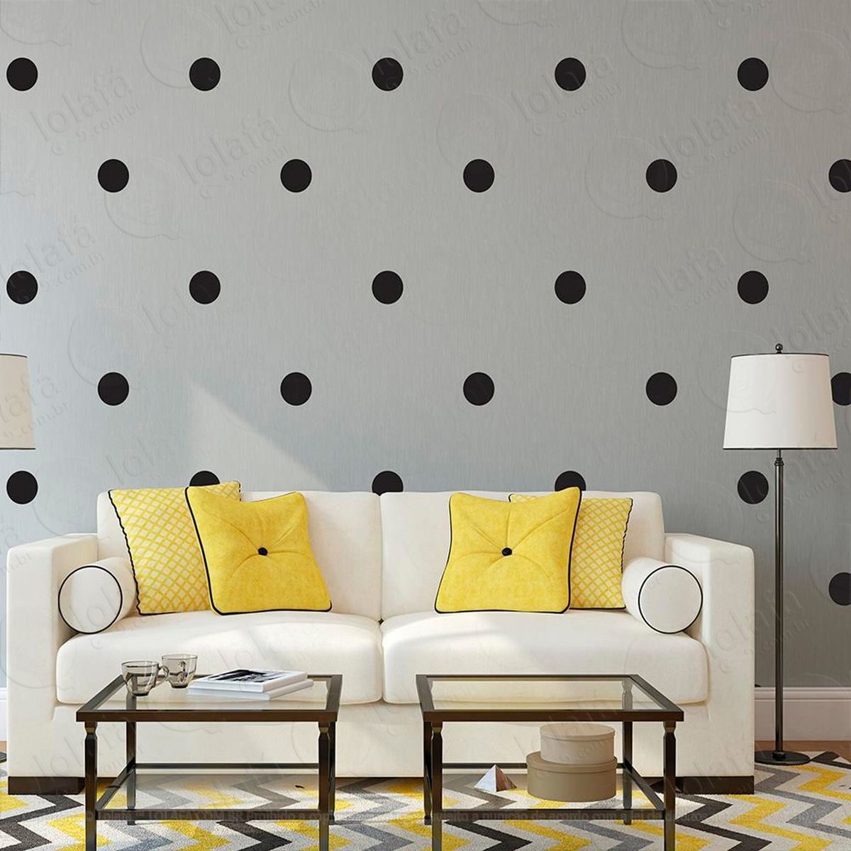 bolinhas adesivos para quarto de bebê mod:1049