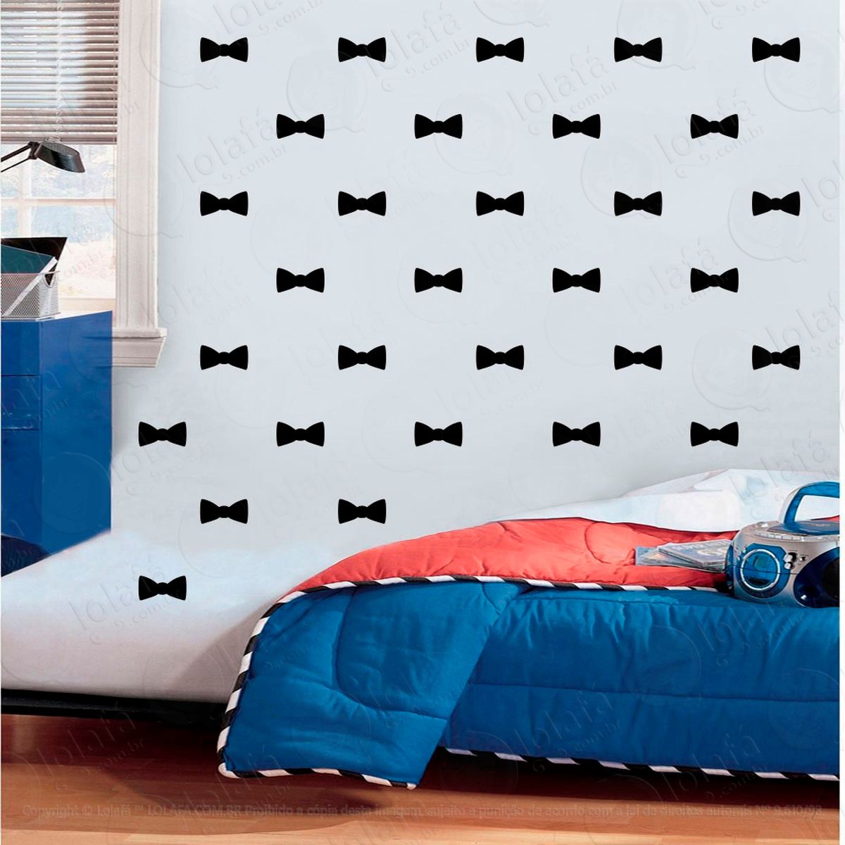 gravatas adesivos para quarto de bebê mod:1061