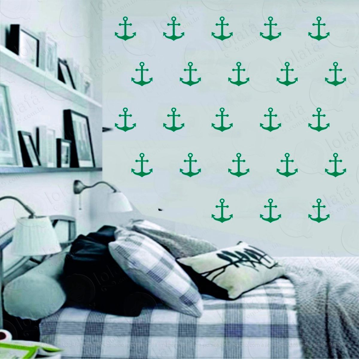 Âncoras adesivos para quarto de bebê mod:1062