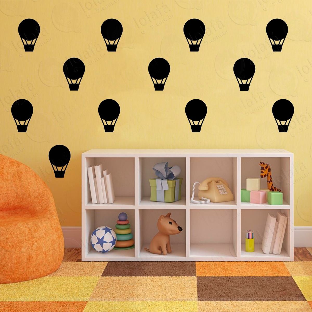 balões adesivos para quarto de bebê mod:1081