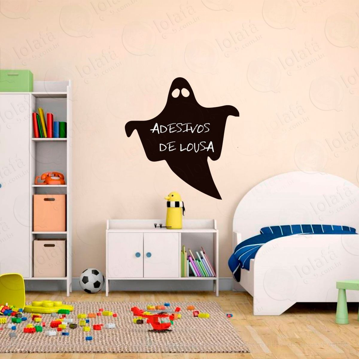 Fantasma Adesivo Lousa Quadro Negro de Parede para Escrever com Giz - Mod:153