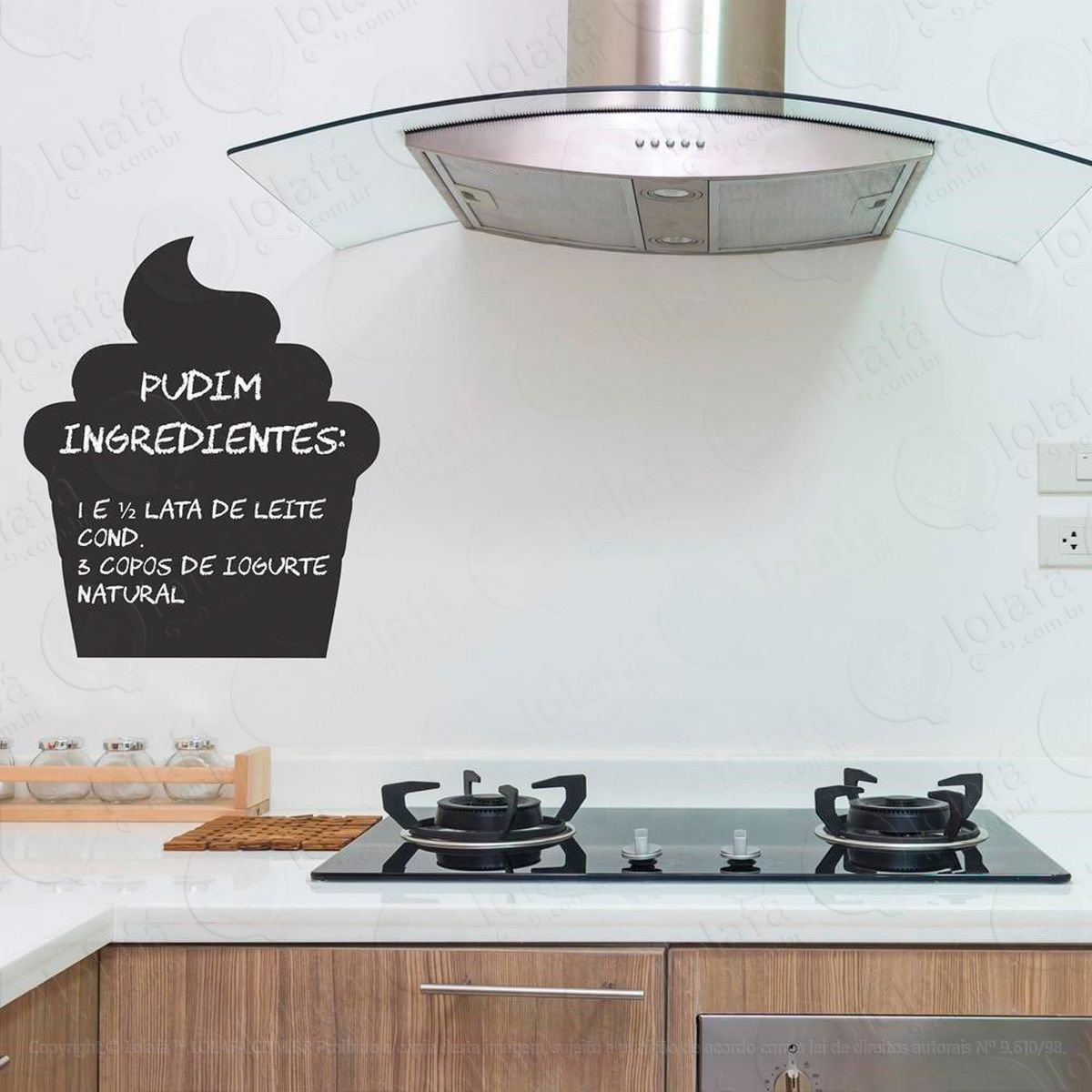 cupcake adesivos lousa mod:288