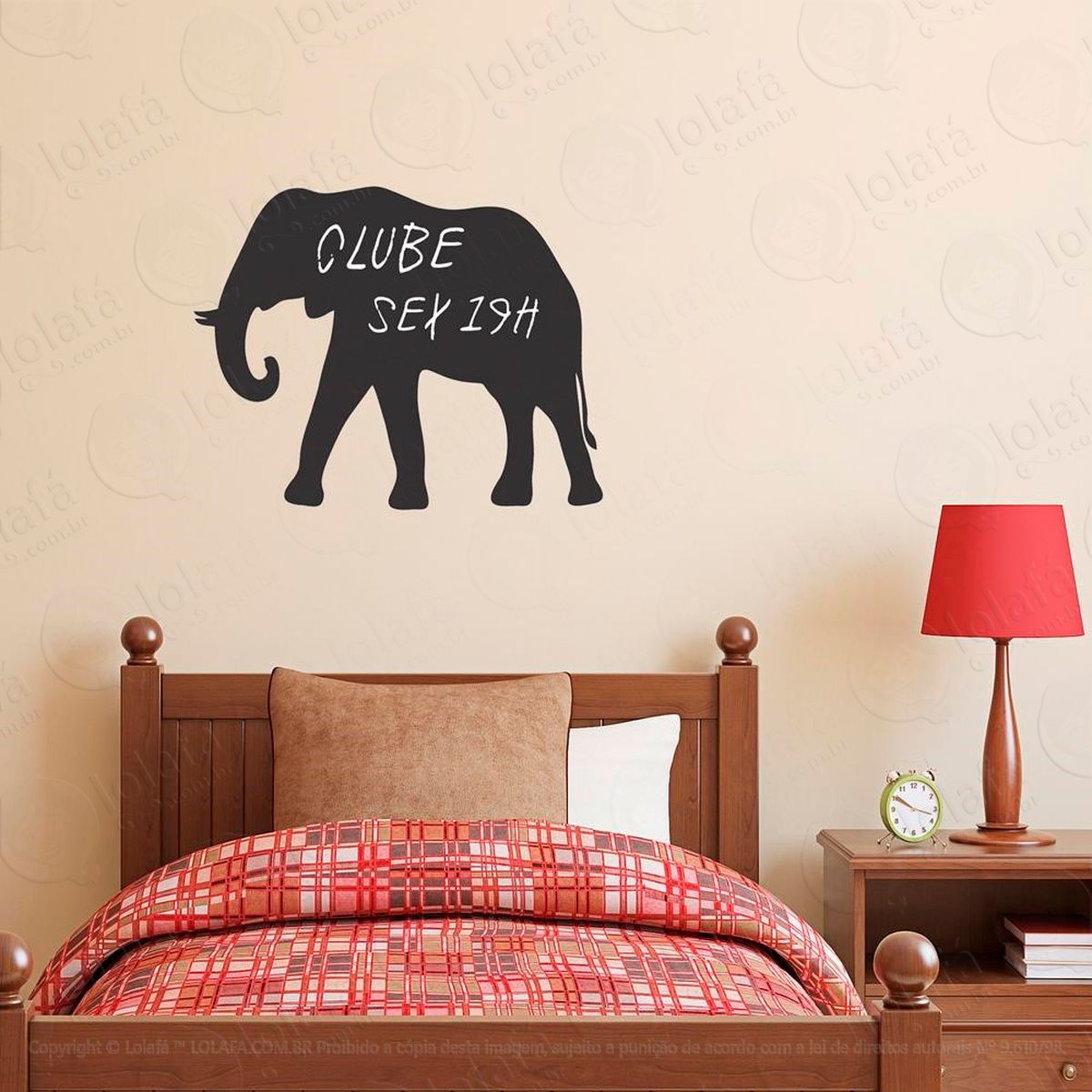 elefante adesivos lousa mod:293
