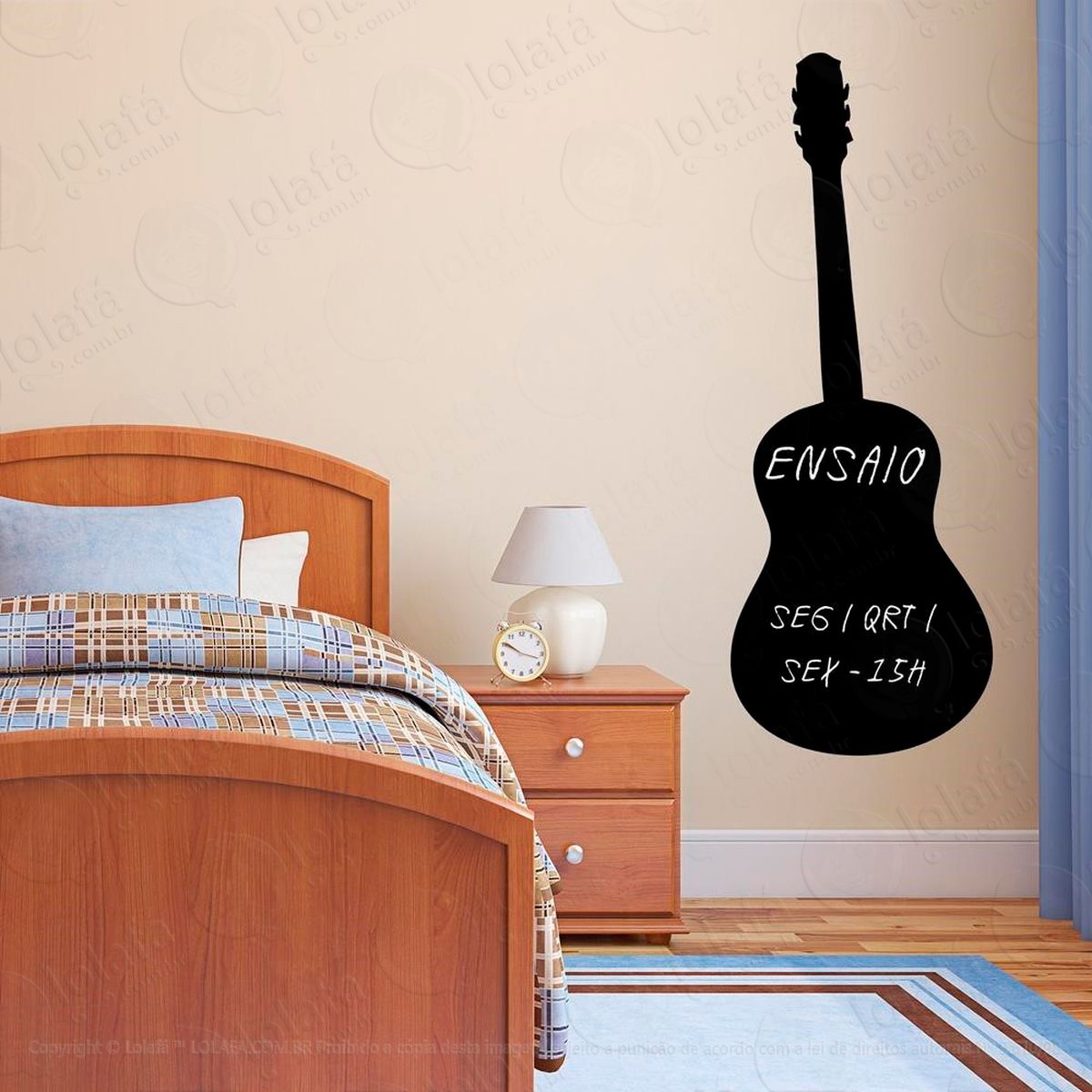 violão adesivos lousa mod:310