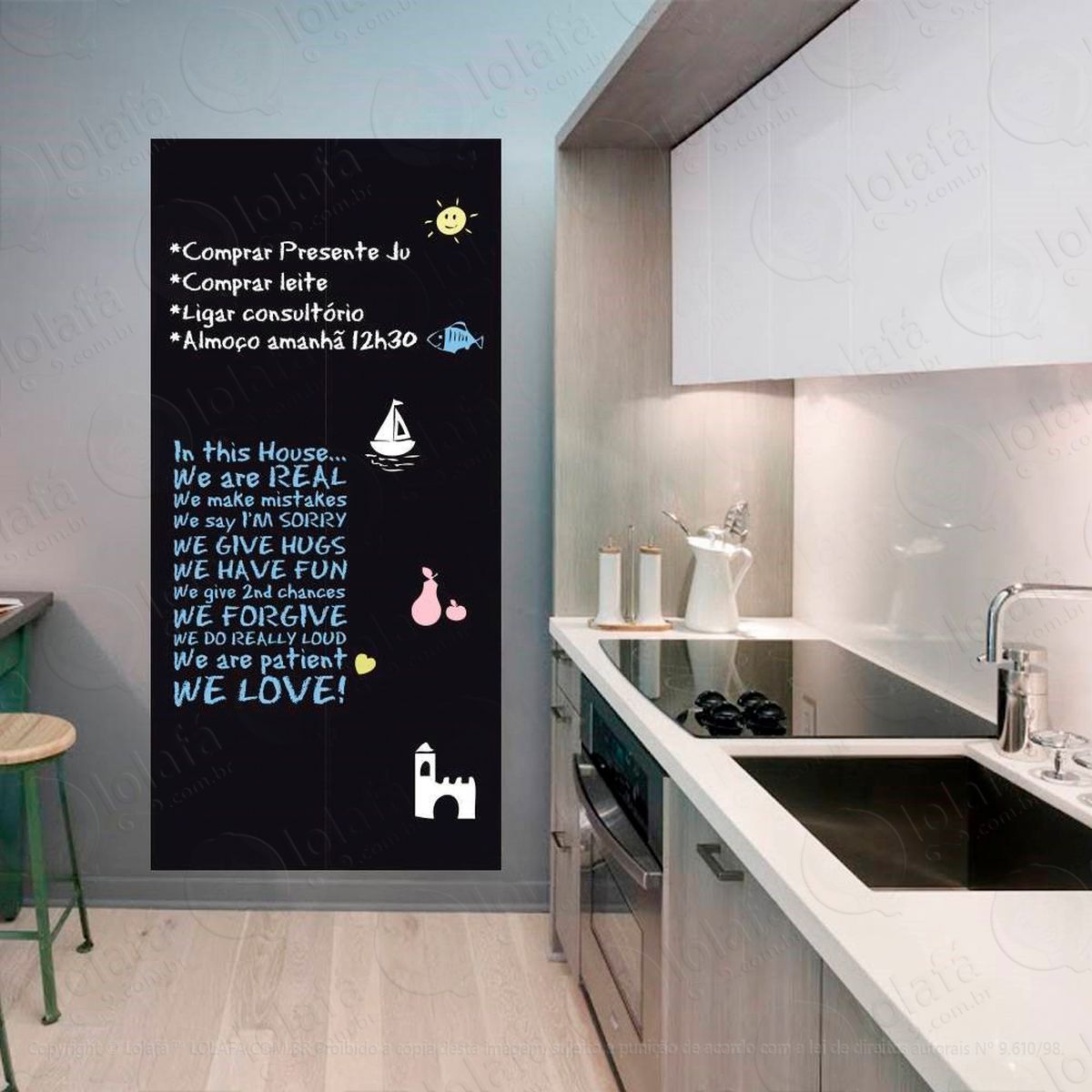 metro adesivos lousa mod:317