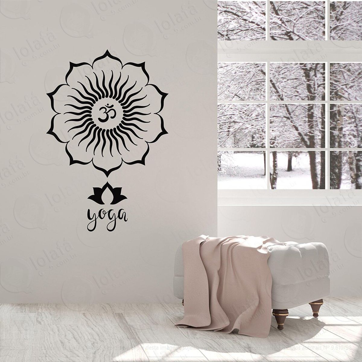 mandala yoga para equilíbrio da mente adesivos de mandalas mod:34