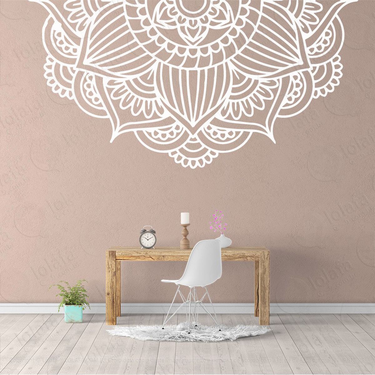 Mandala Para Atrair Energias Positivas Adesivo de Parede Decorativo para Casa, Quarto, Sala e Vidro - Mod:40