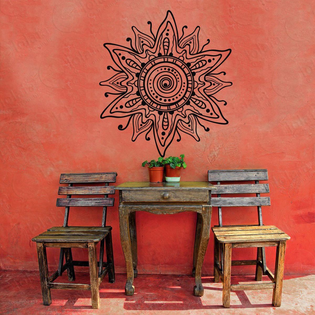 mandala para atrair coisas boas adesivos de mandalas mod:53