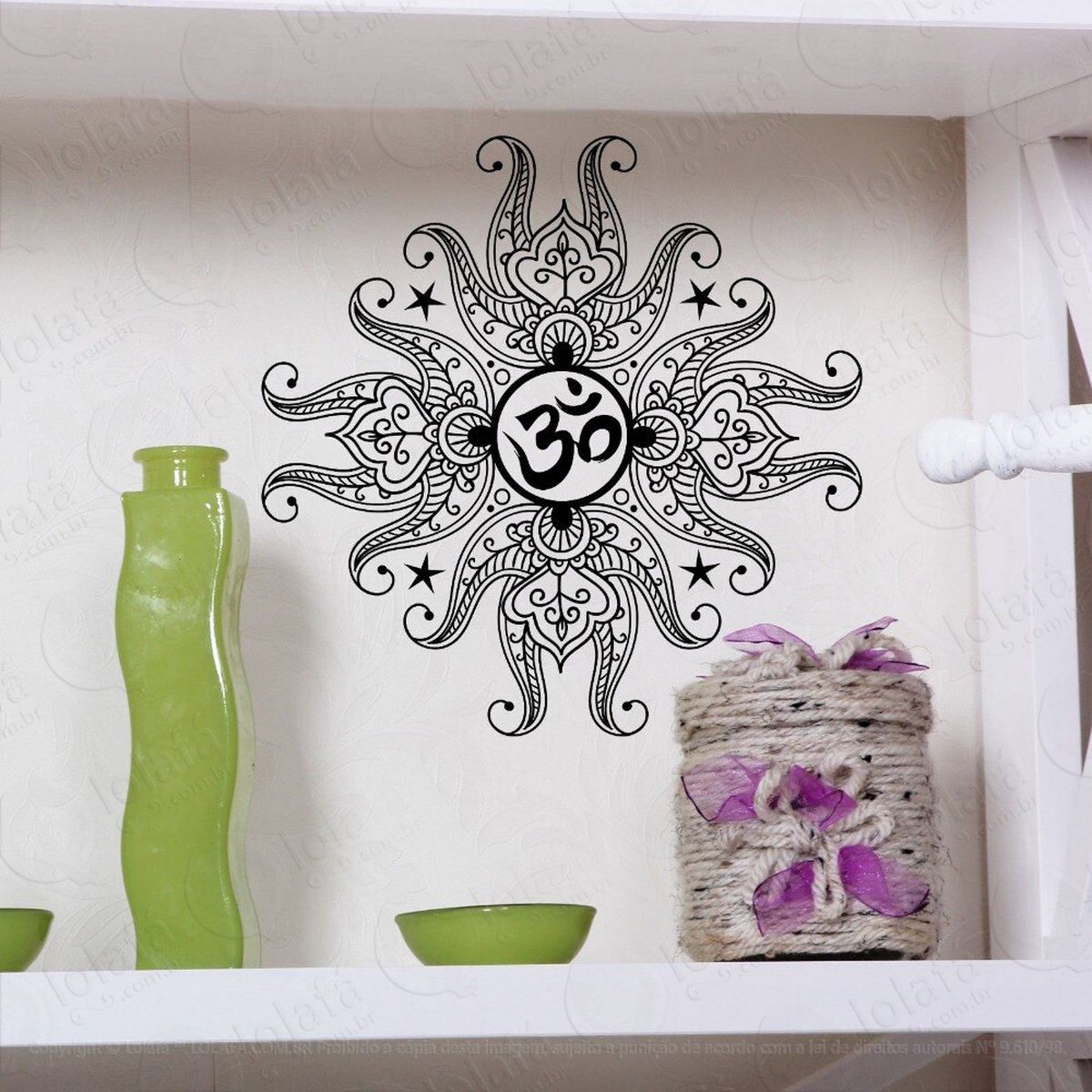 mandala para equilíbrio da mente adesivos de mandalas mod:54