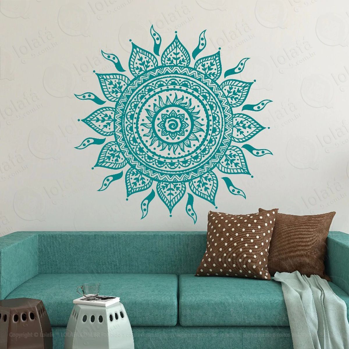 mandala para atrair boas energias adesivos de mandalas mod:60