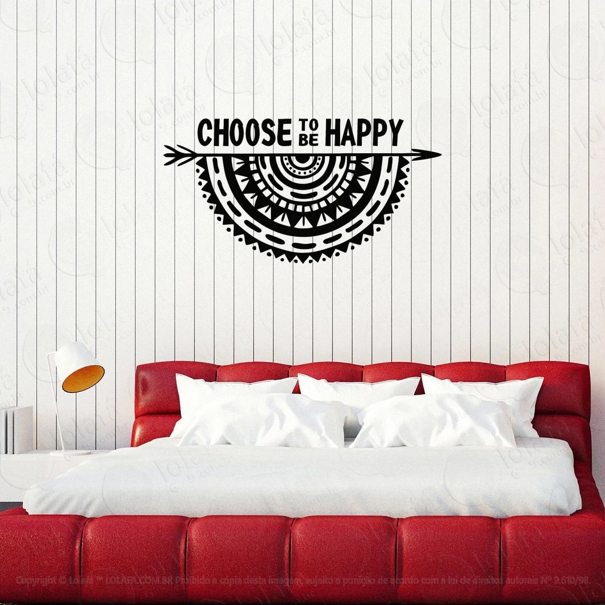 mandala escolha ser feliz adesivos de mandalas mod:61
