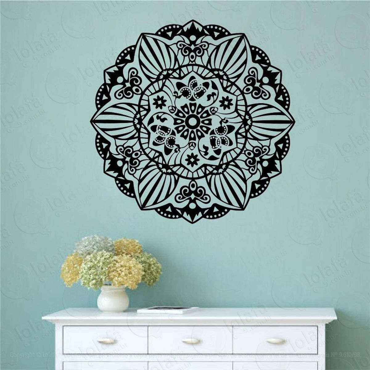 mandala para proteção da família adesivos de mandalas mod:97