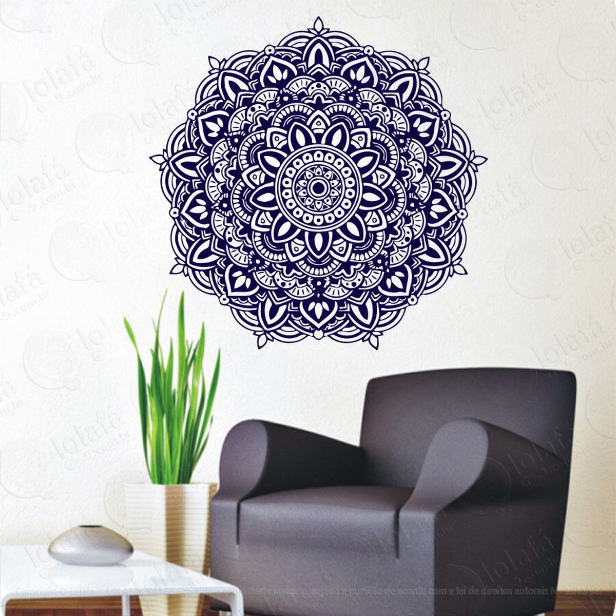 mandala seja paciente adesivos de mandalas mod:117