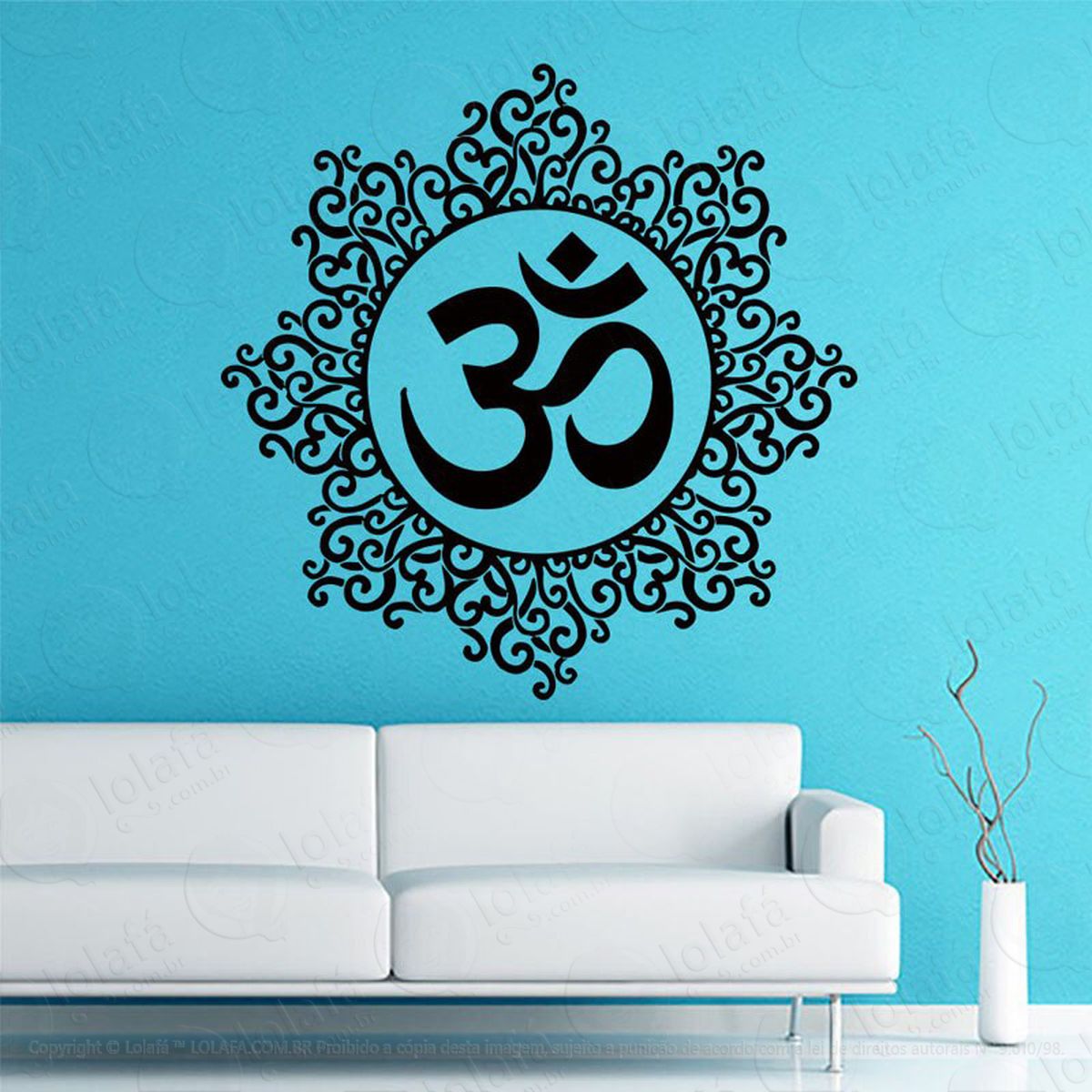 mandala para equilíbrio do eu interior adesivos de mandalas mod:129