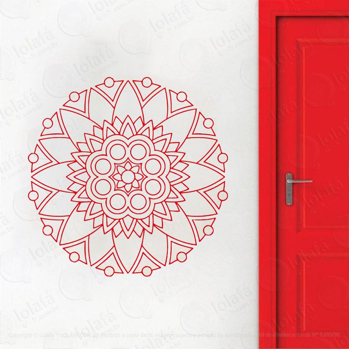 mandala da integridade adesivos de mandalas mod:177