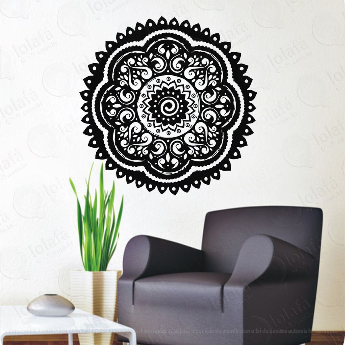 mandala do conhecimento adesivos de mandalas mod:196