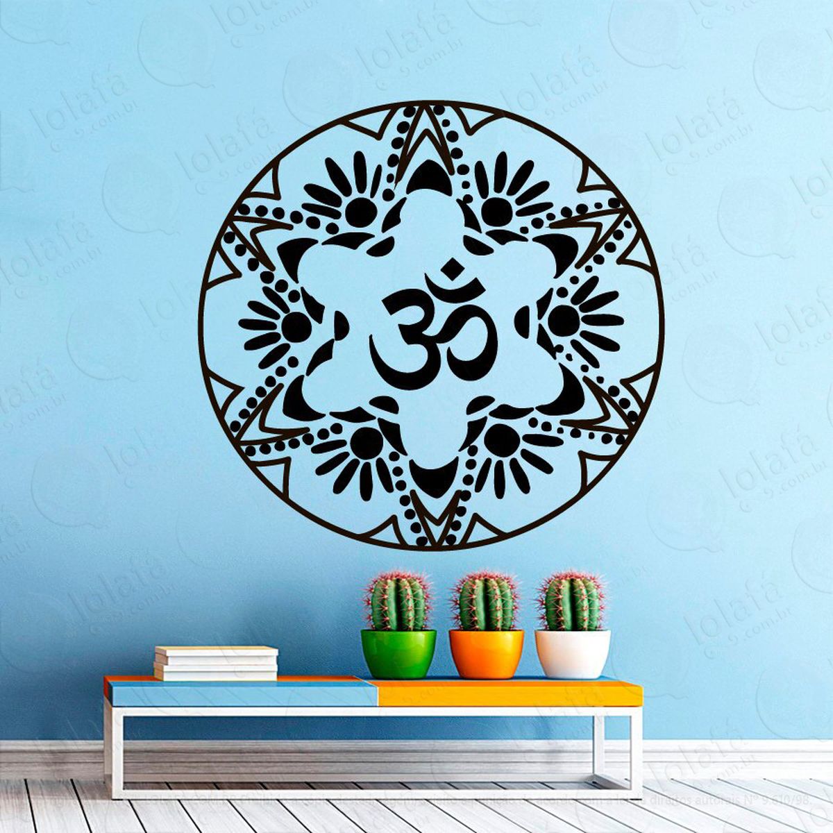 mandala para equilíbrio da mente adesivos de mandalas mod:202