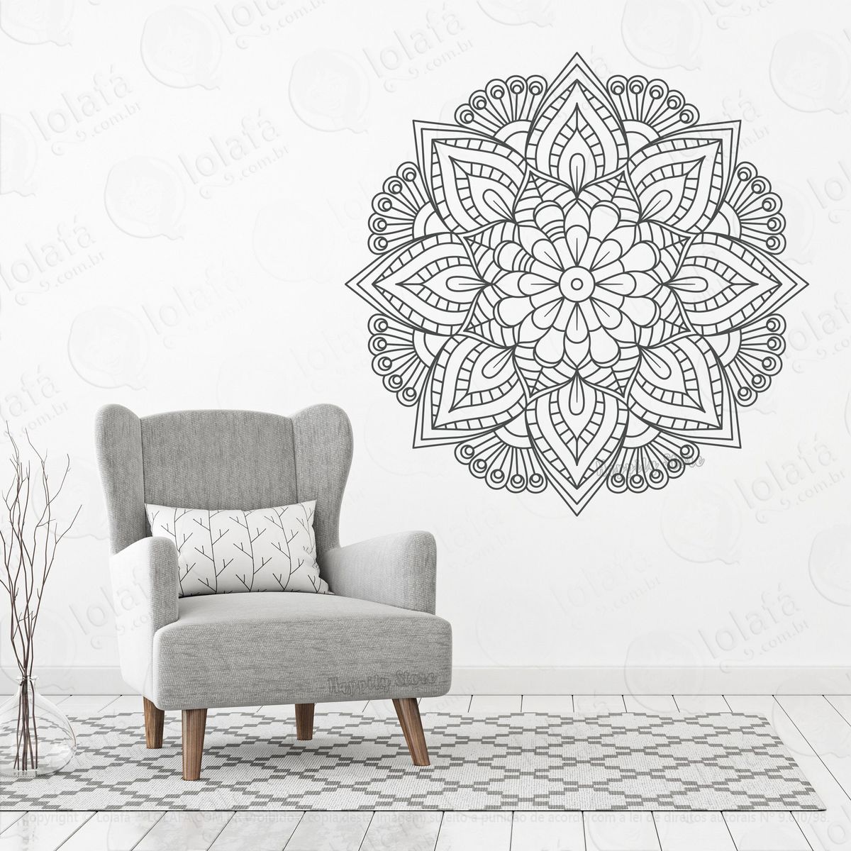mandala da esperança adesivos de mandalas mod:229