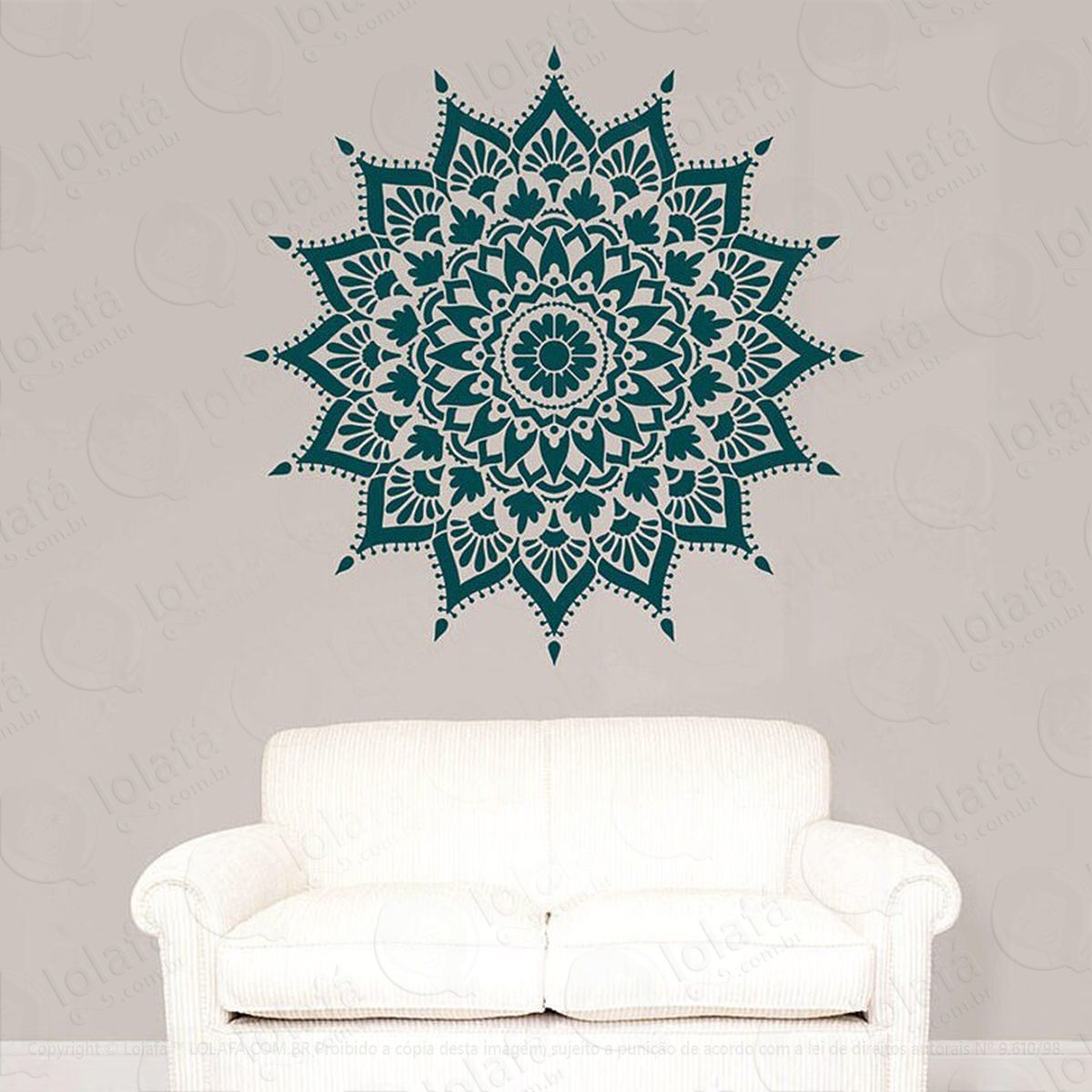 mandala da prosperidade e amor adesivos de mandalas mod:258