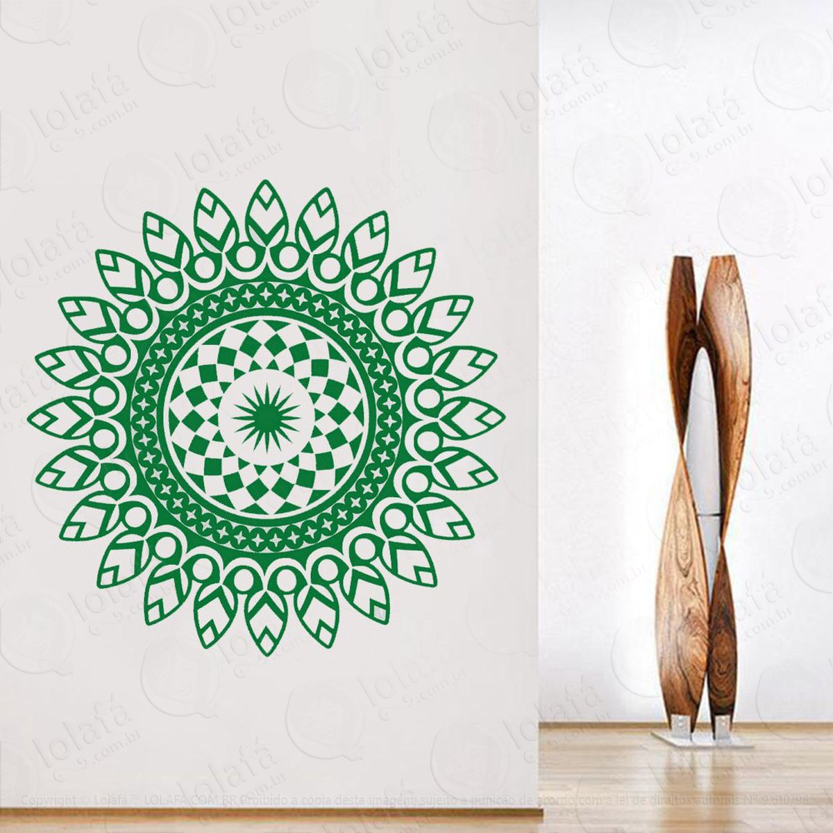 mandala para cultivar a liberdade adesivos de mandalas mod:277